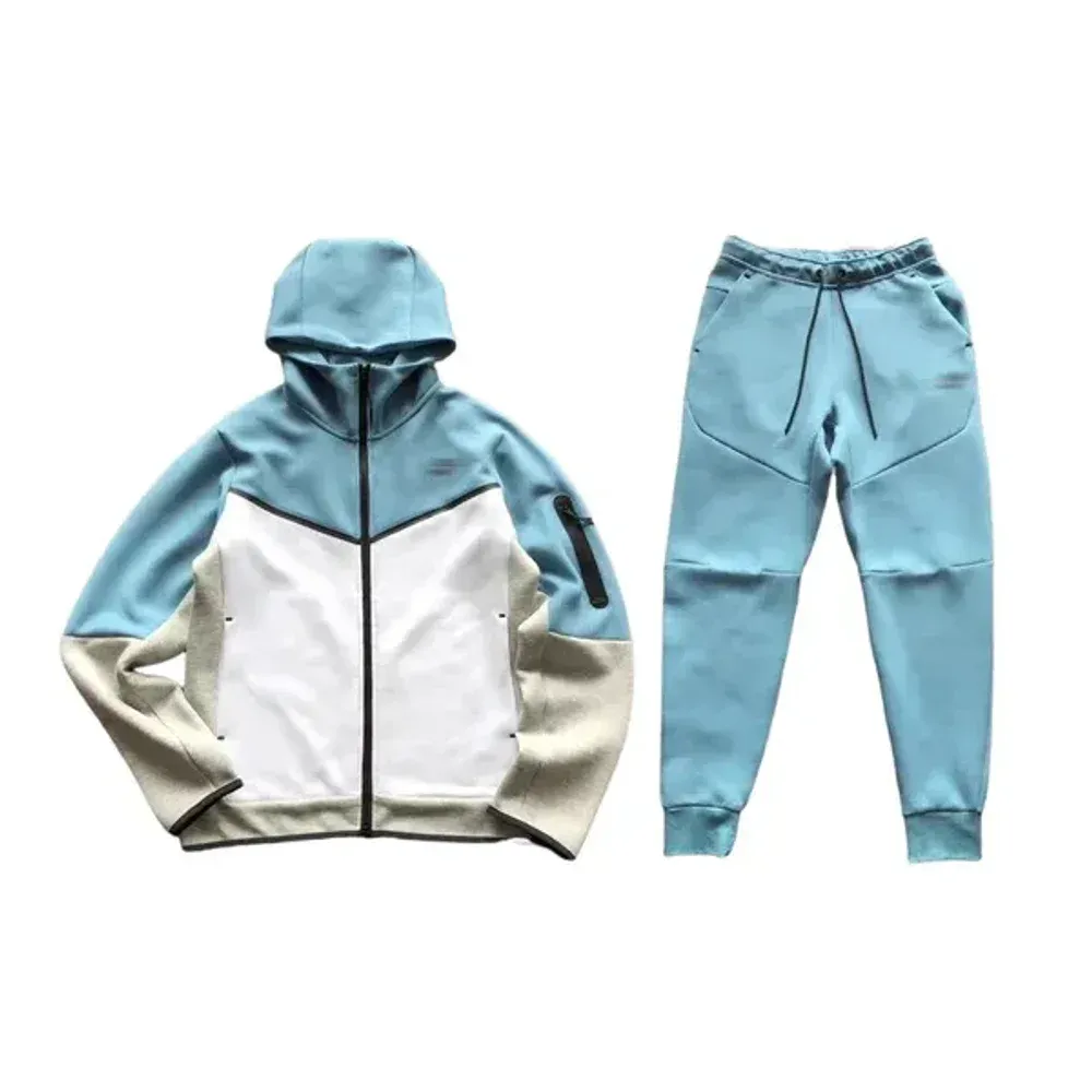 Nike Tech Fleece Blue and White